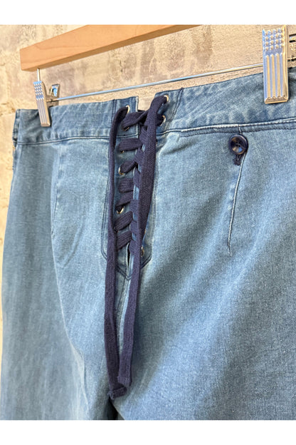 Flared Sailor Pant - Medium Wash