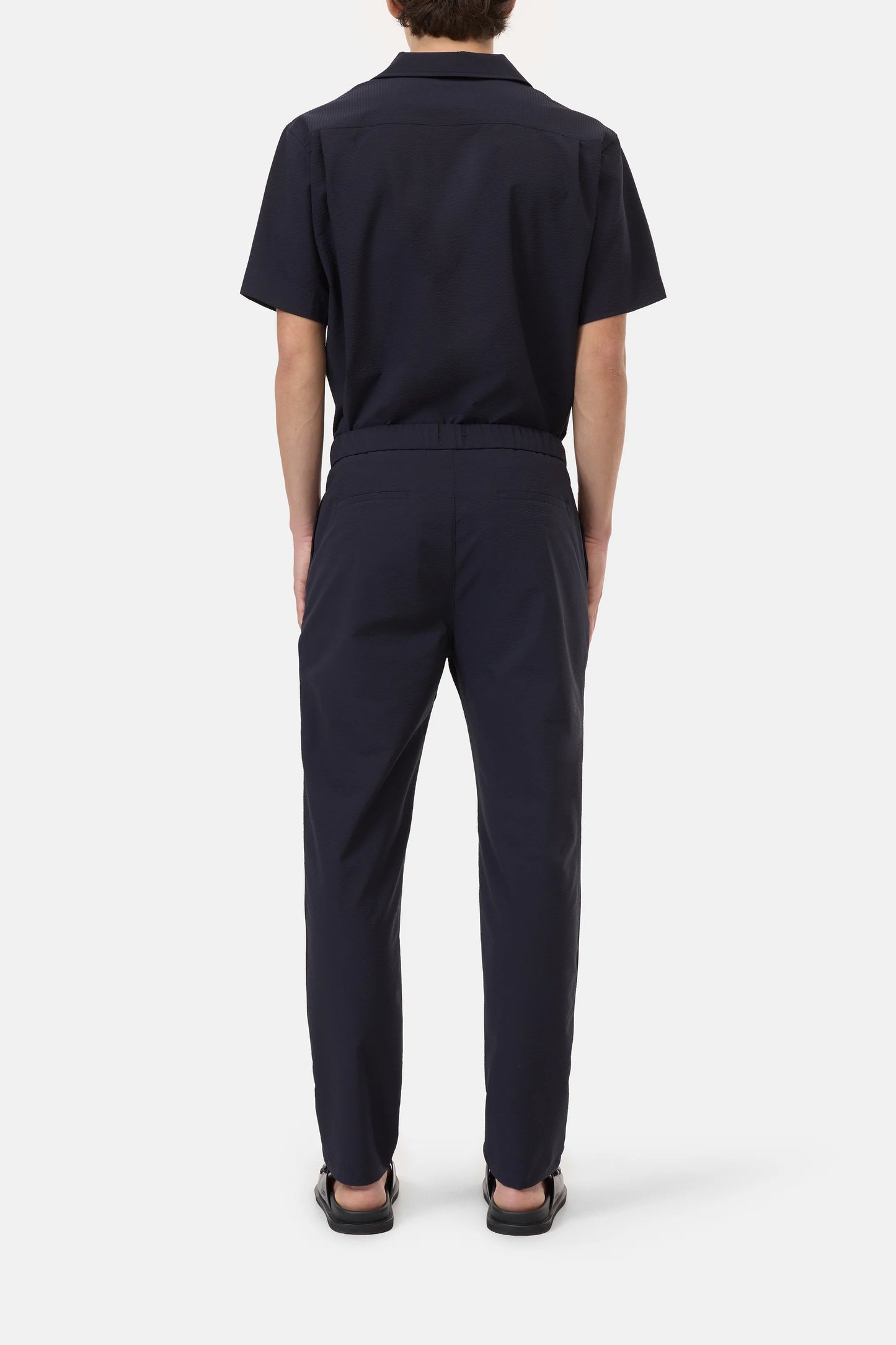 Vigo Seersucker Regular Shirt - Dark Night
