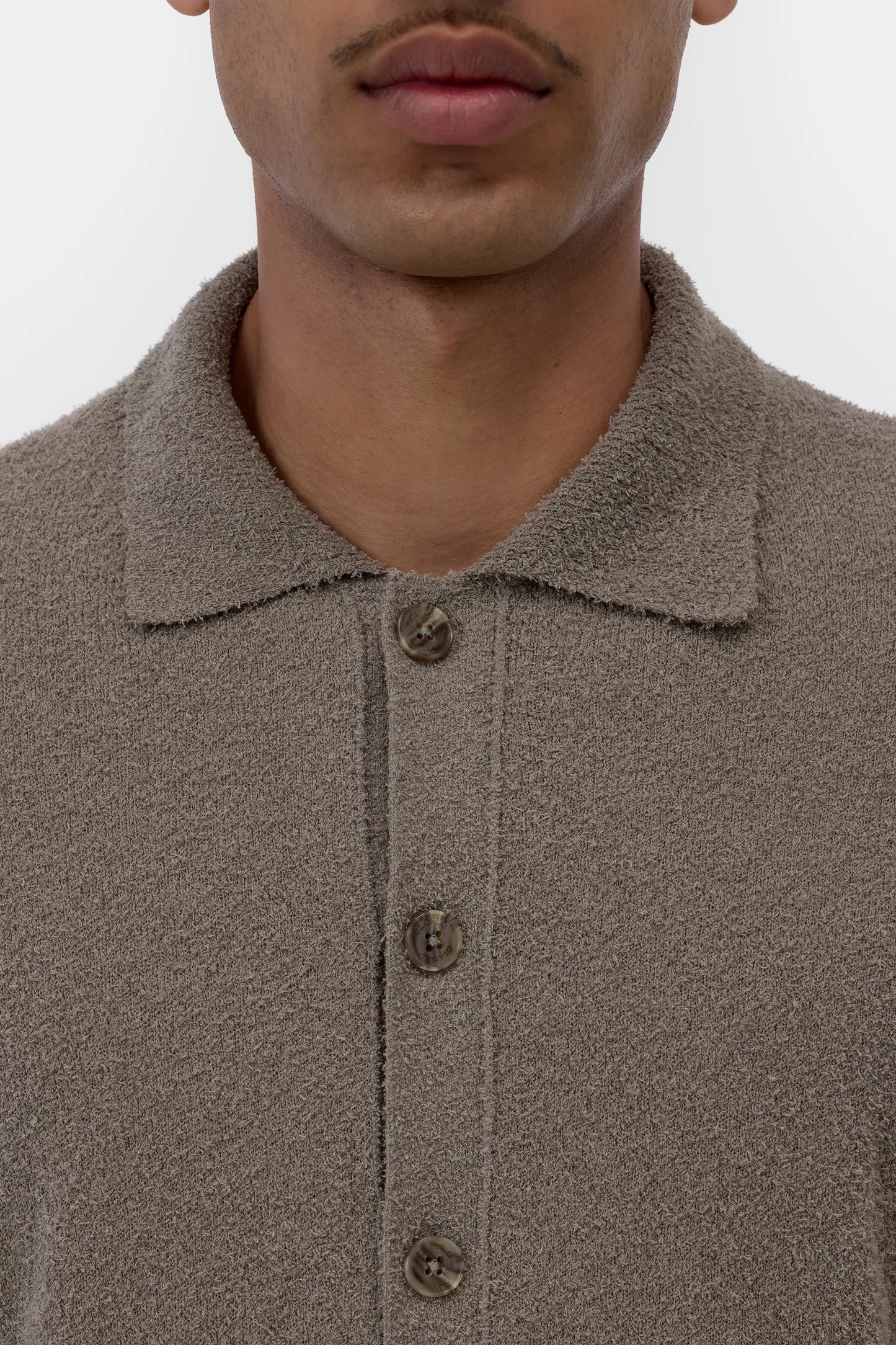 Organic Cotton Cardigan - Pebble Green