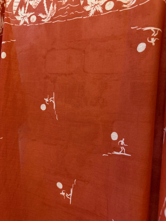 Bandana Surfer Woven Scarf - Red