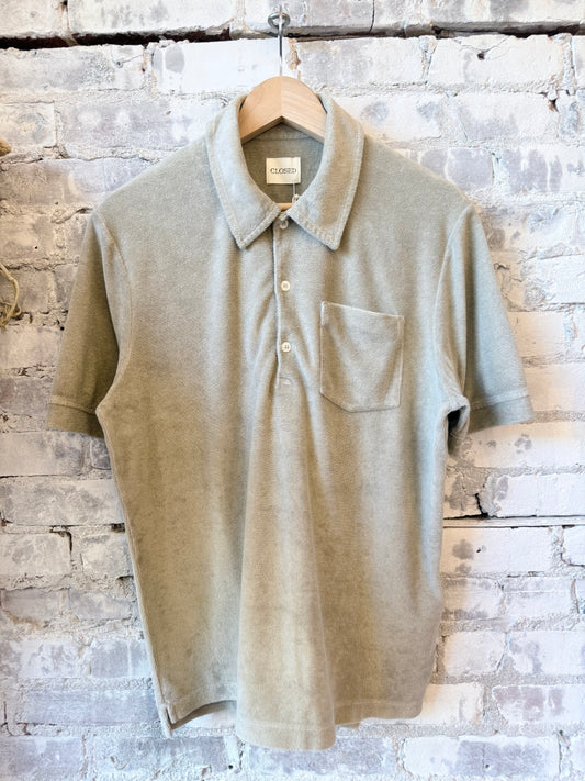 Short Sleeve Polo - Pebble Grey