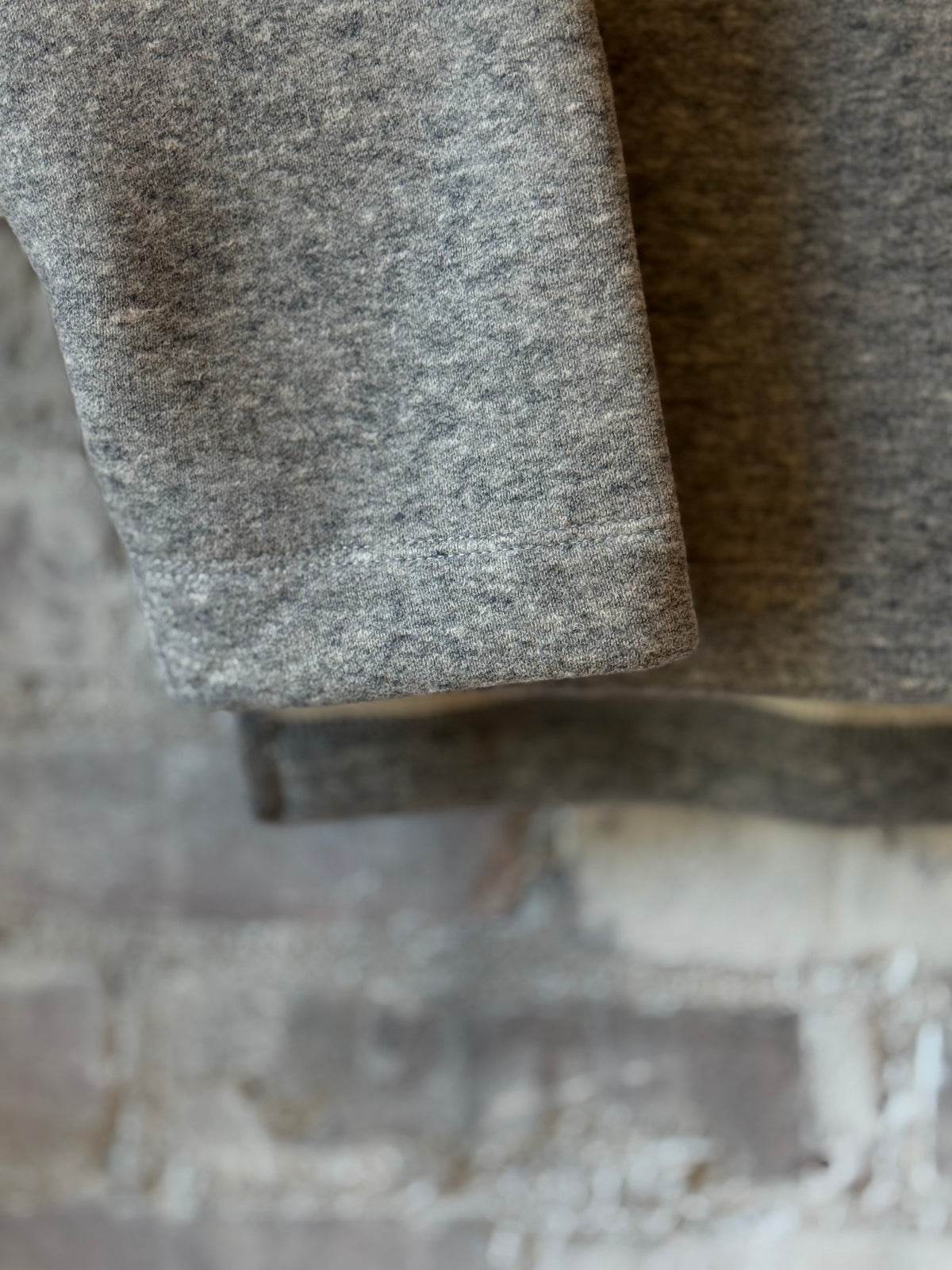 V::Room Cotton Tencel Brushed Fleece Oversized LS Turtleneck - Heather Charcoal Light Slate Gray