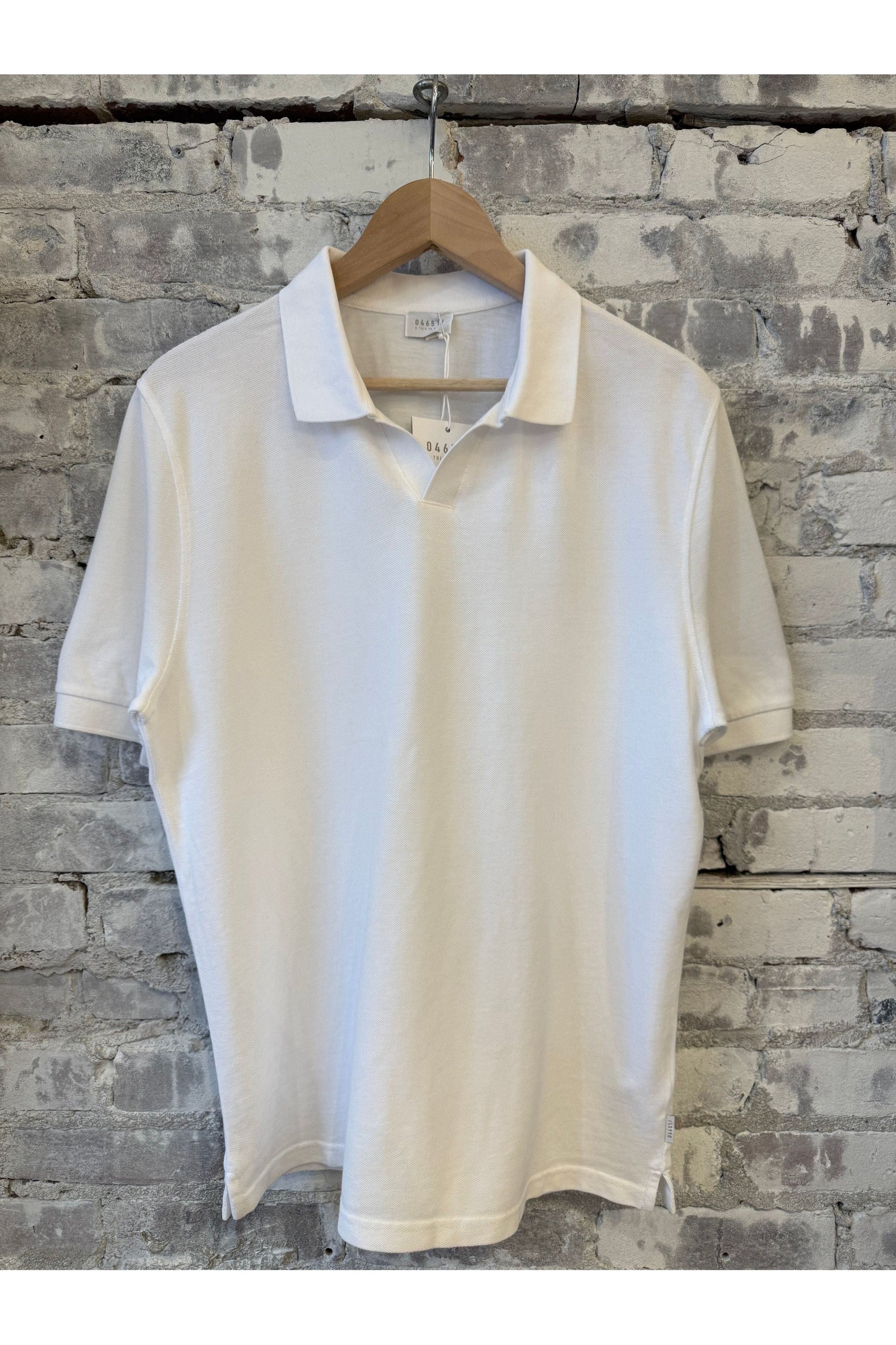 Piqué Johnny Polo - White - DUNE + SALT