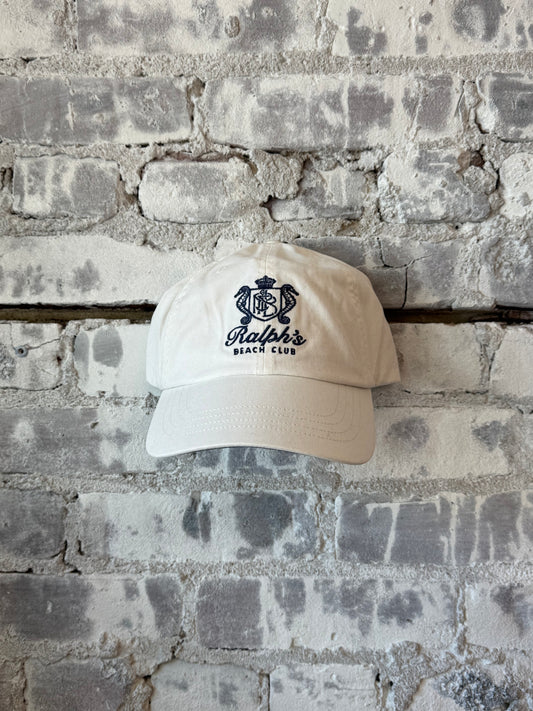 Ralph's Beach Club Twill Ball Cap - Clubhouse Cream - DUNE + SALT
