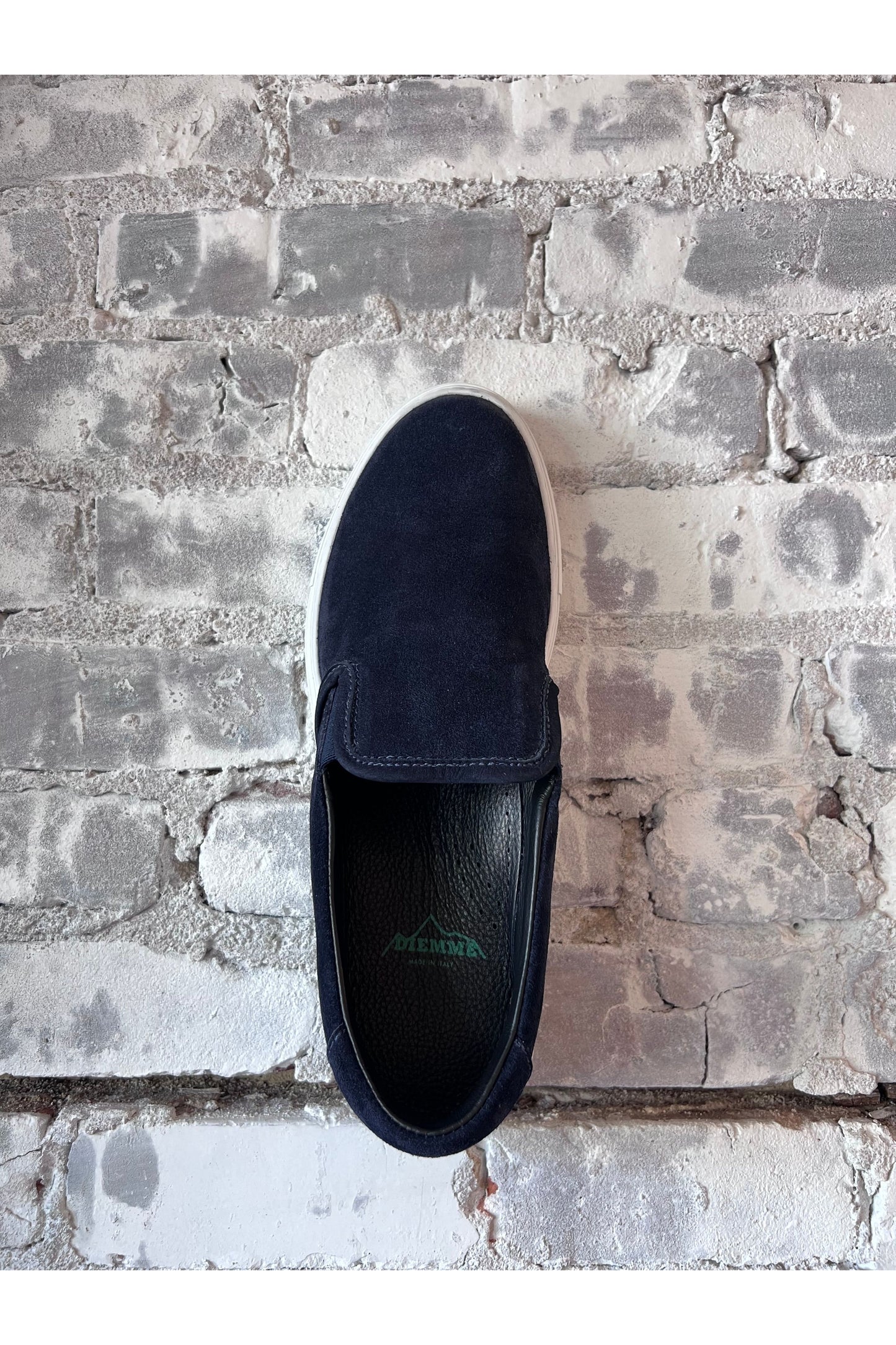 Garda Suede Low Slip On - Navy - DUNE + SALT