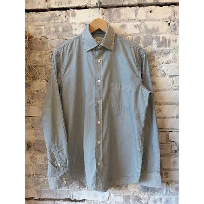 Paul Woven Shirt - Green/White - DUNE + SALT