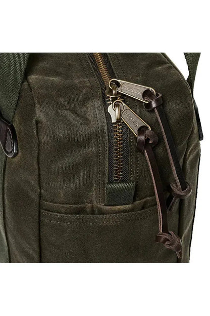 Tin Cloth Zipper Tote Bag - Otter Green - DUNE + SALT