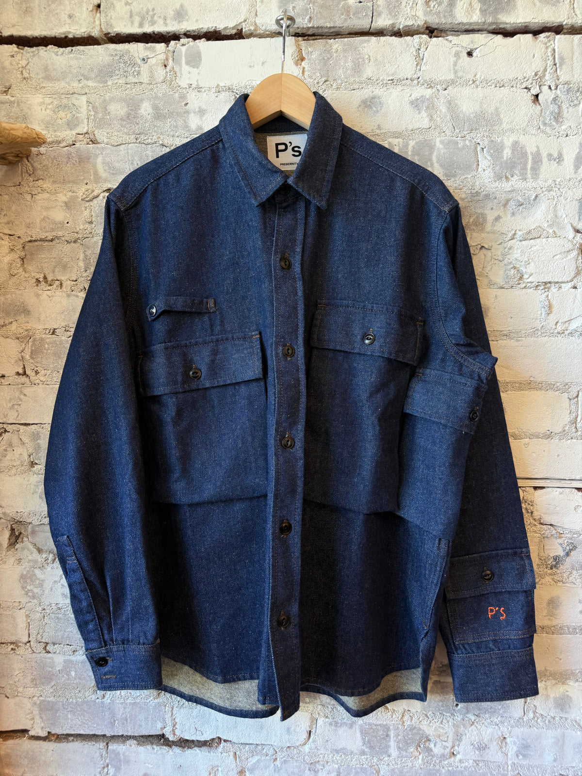 Presidents Camping Cotton/Wool Shirt - Denim Dark Slate Gray