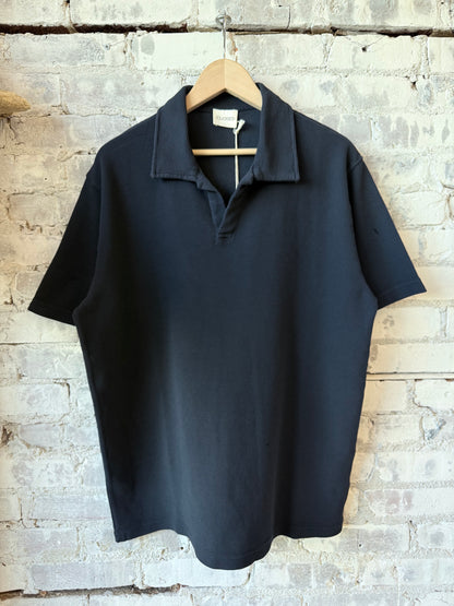 Cotton Polo Shirt - Dark Night - DUNE + SALT