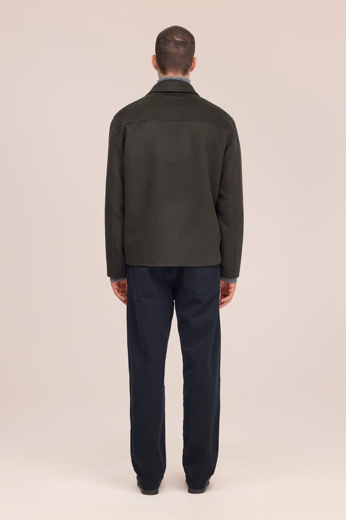 NN07 Morgan Wool Blend Jacket - Dark Army Dark Slate Gray