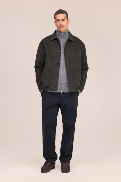 NN07 Morgan Wool Blend Jacket - Dark Army Light Gray