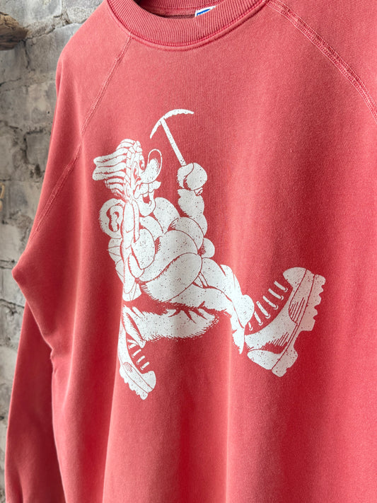 Wayne Raglan Sleeve Sweatshirt - Tomato - DUNE + SALT