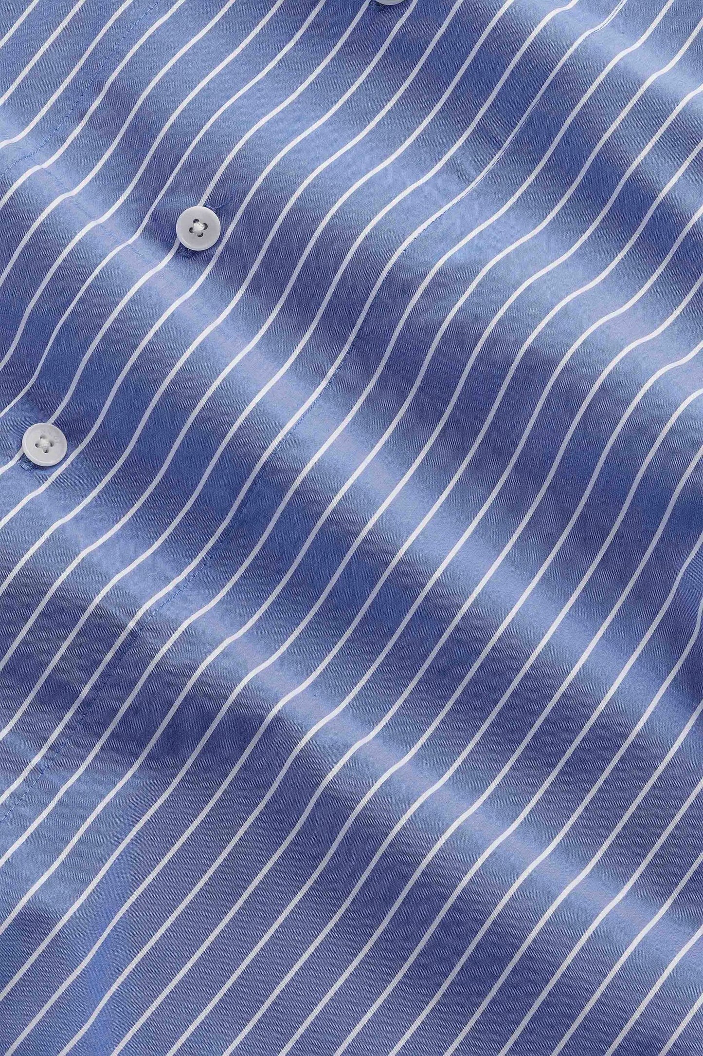 Reed Poplin Shirt - Aqua Stripe - DUNE + SALT