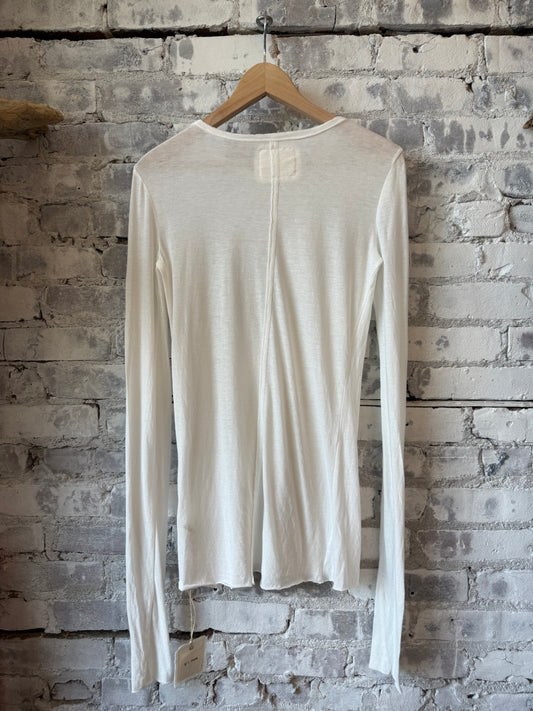 V::Room LS Hi-Soft Jersey Inner Crew - White Gray