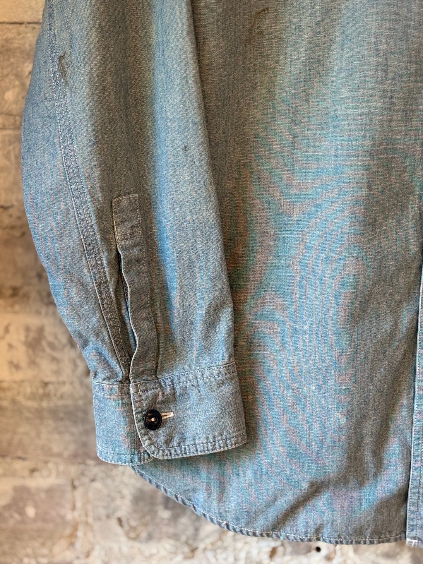 Unisex 5oz Vintage Chambray Work Shirt - DUNE + SALT