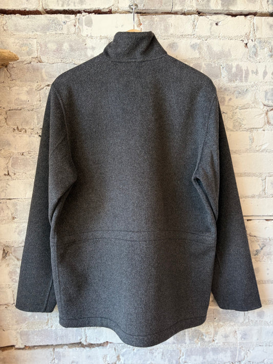 Nelson Double Wool Field Jacket - Charcoal
