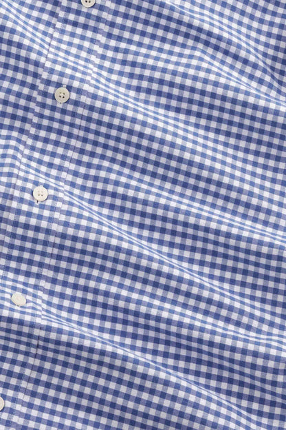 Colby Regular Fit Oxford Shirt - Cobolt Check