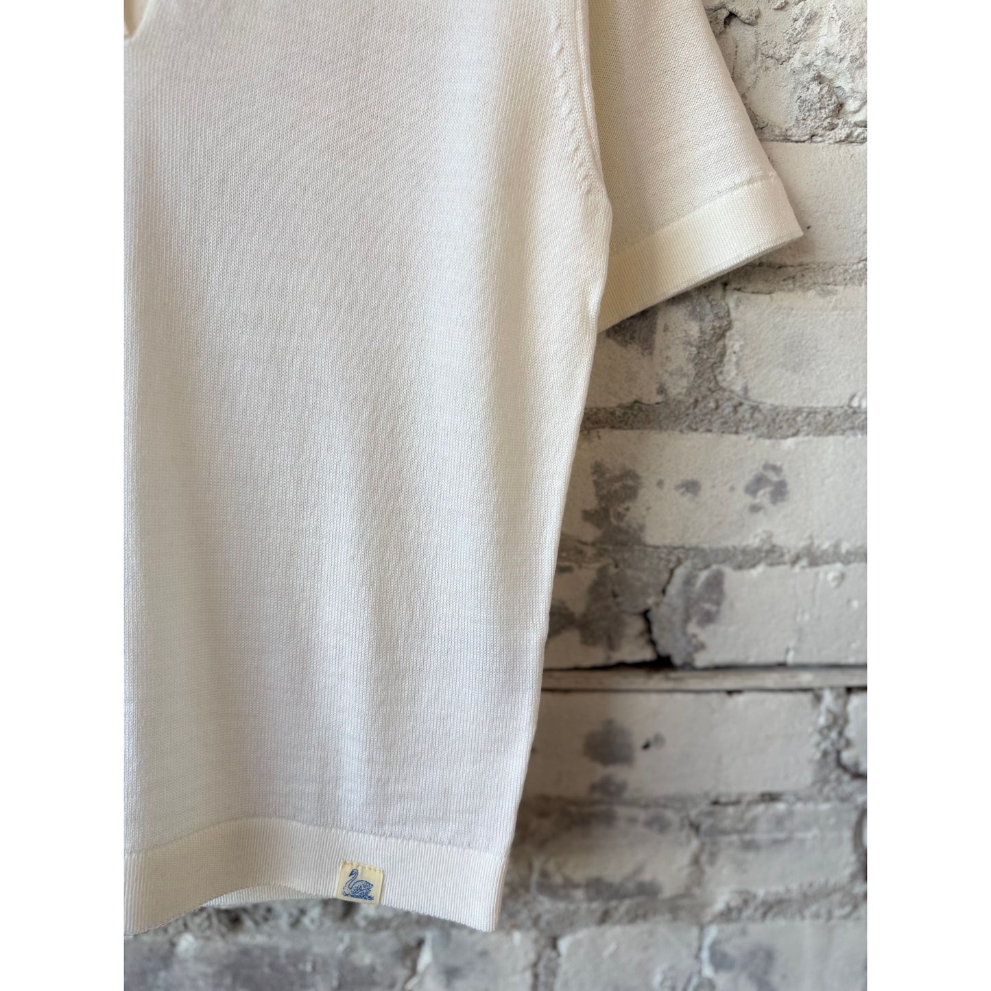 Refined Merino Wool Short Sleeve Women's Polo Shirt - Nature - DUNE + SALT