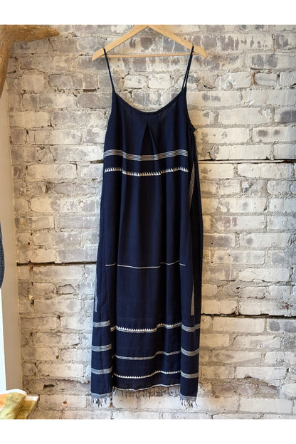 Nia Slip Dress - Nunu Navy - DUNE + SALT