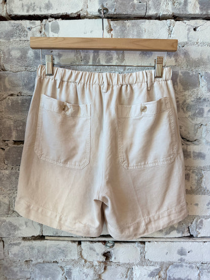 Stefi Woven Short - Stone - DUNE + SALT