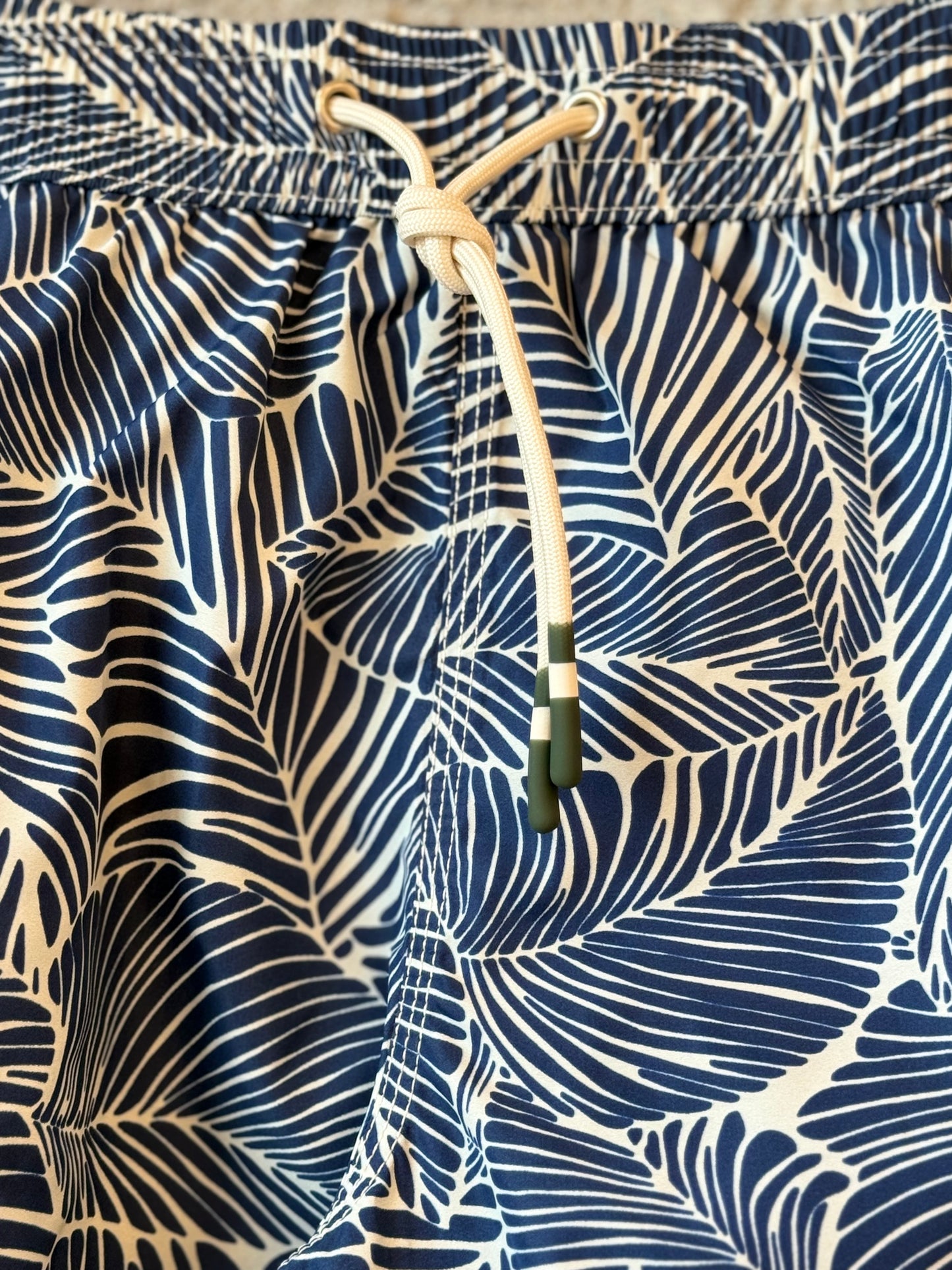 "Palm" Woven Swimshort - Navy