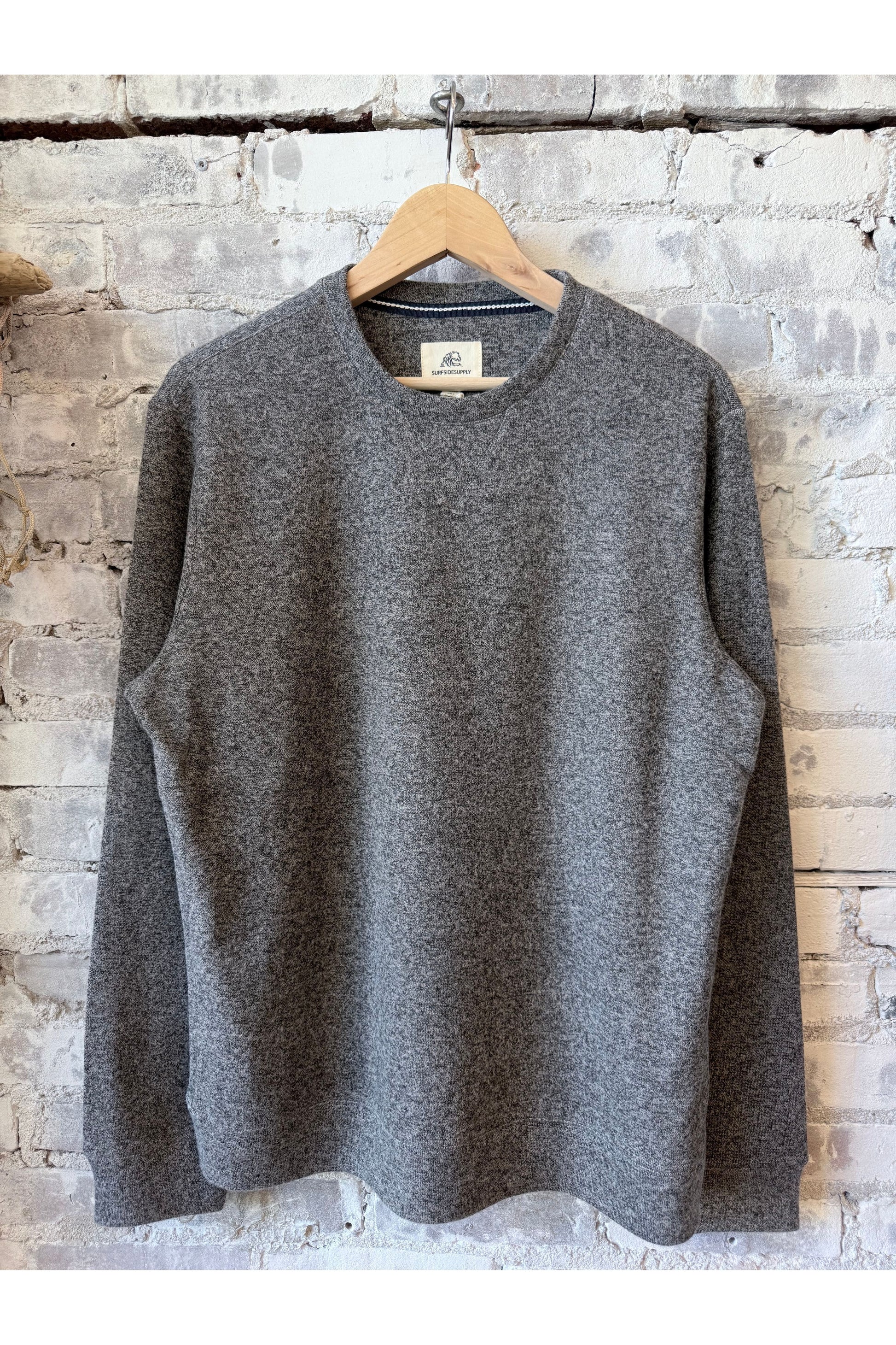 Butch Cashmist Crewneck - Charcoal Heather - DUNE + SALT