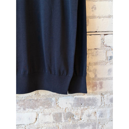 Cotton Crewneck Sweater - Navy - DUNE + SALT