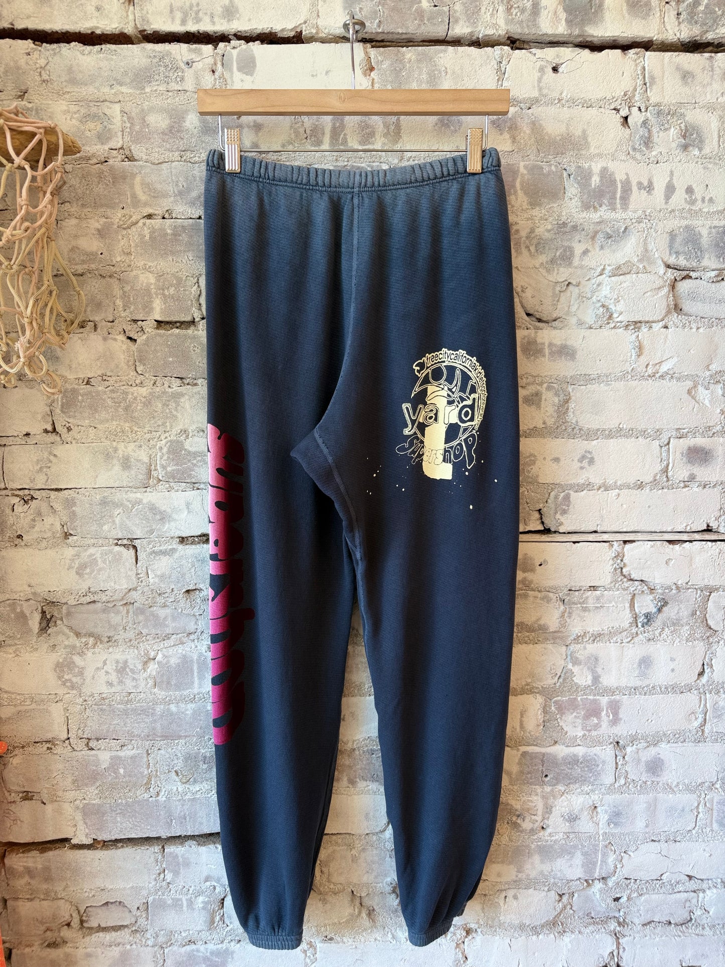 Women's Freecity Yumm OG Sweatpants featuring Moonshrooms Powder design, super vintage style, comfortable and stylish athletic wear.
