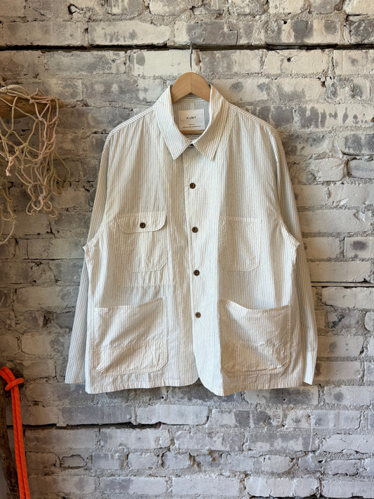 H-Unit Stripe Shirtalls - White Dark Gray