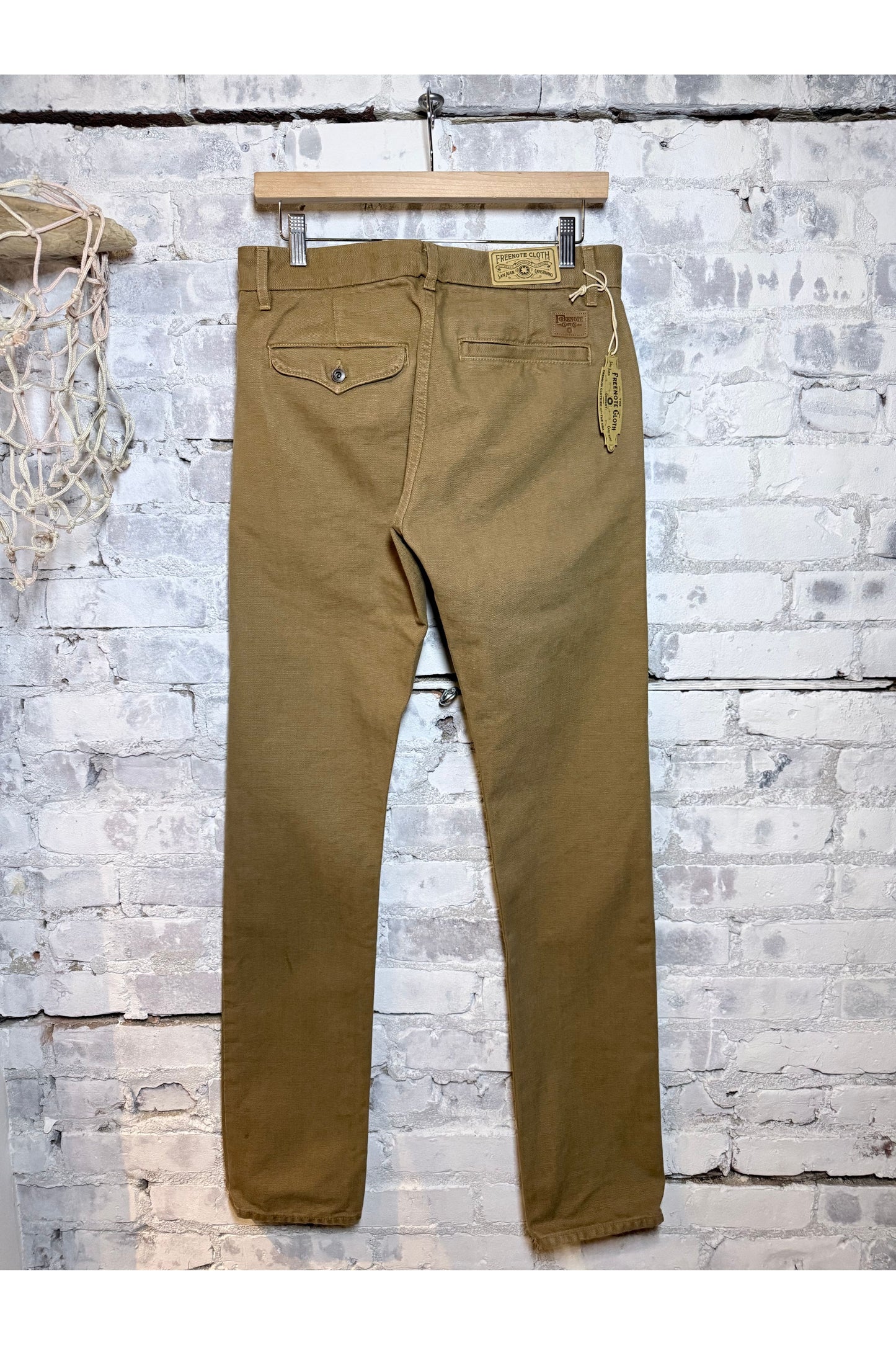 14 Ounce Slub Worker's Chino - Tan - DUNE + SALT