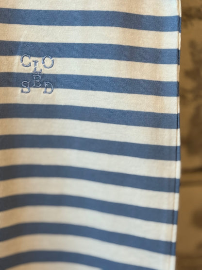 Striped Basic T-Shirt – Stone Blue