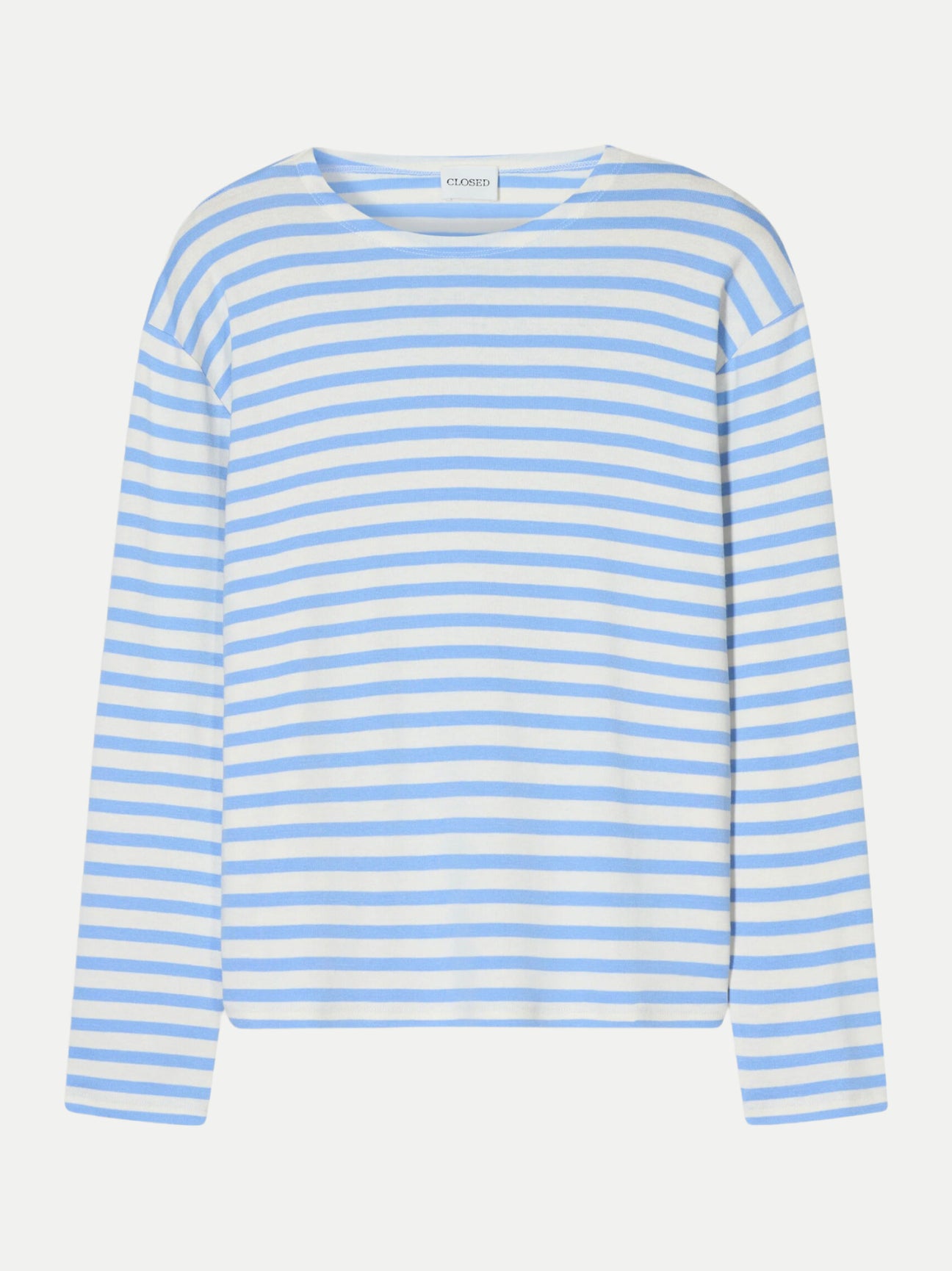 Closed Women's Striped Longsleeve – Stone Blue Light Gray