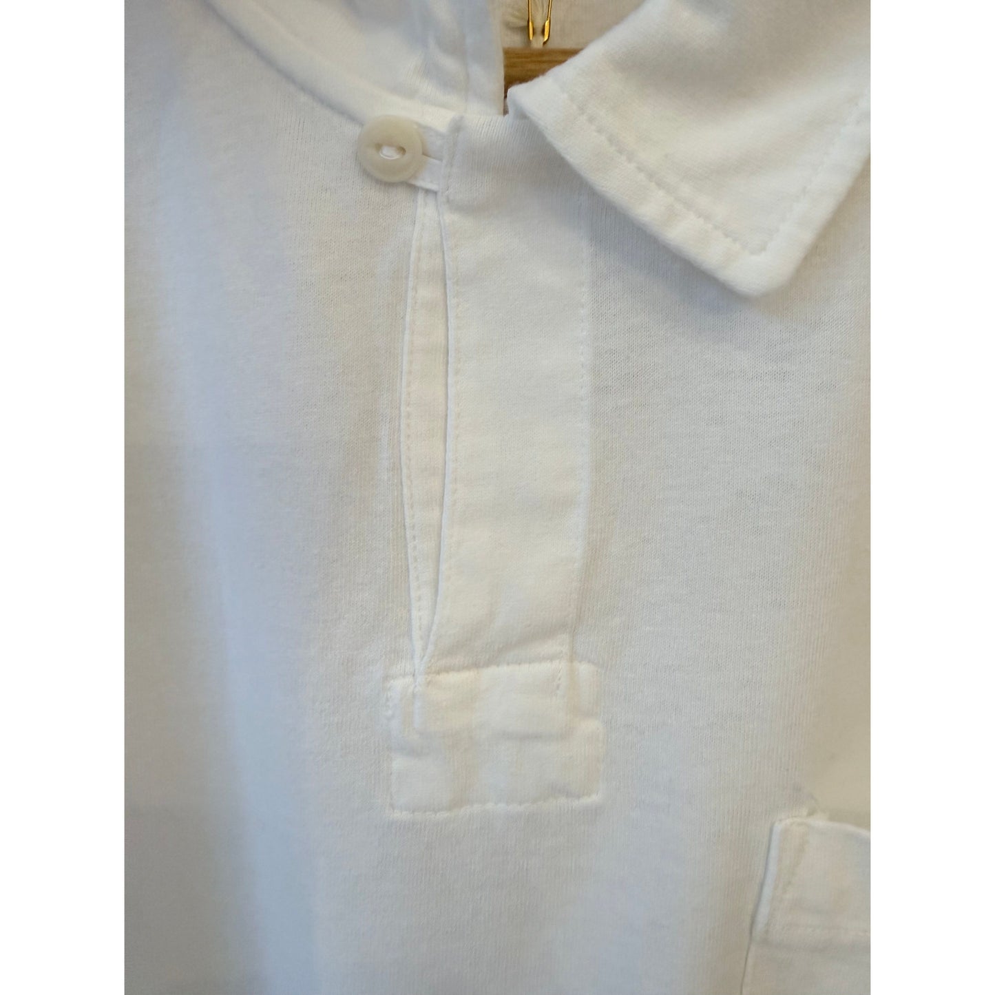 Classic Cotton Jersey Short Sleeve Polo Shirt - White - DUNE + SALT