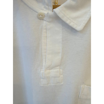 Classic Cotton Jersey Short Sleeve Polo Shirt - White - DUNE + SALT