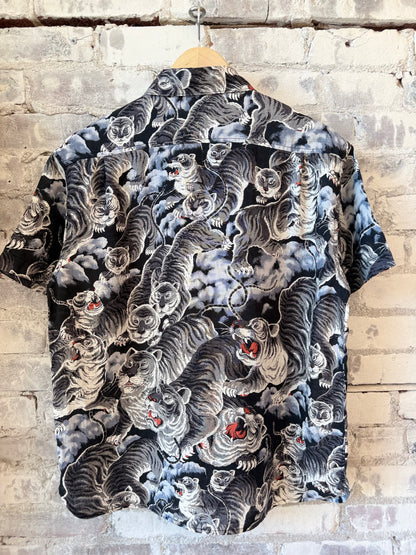 Hawaiian Tiger Shirt - Black