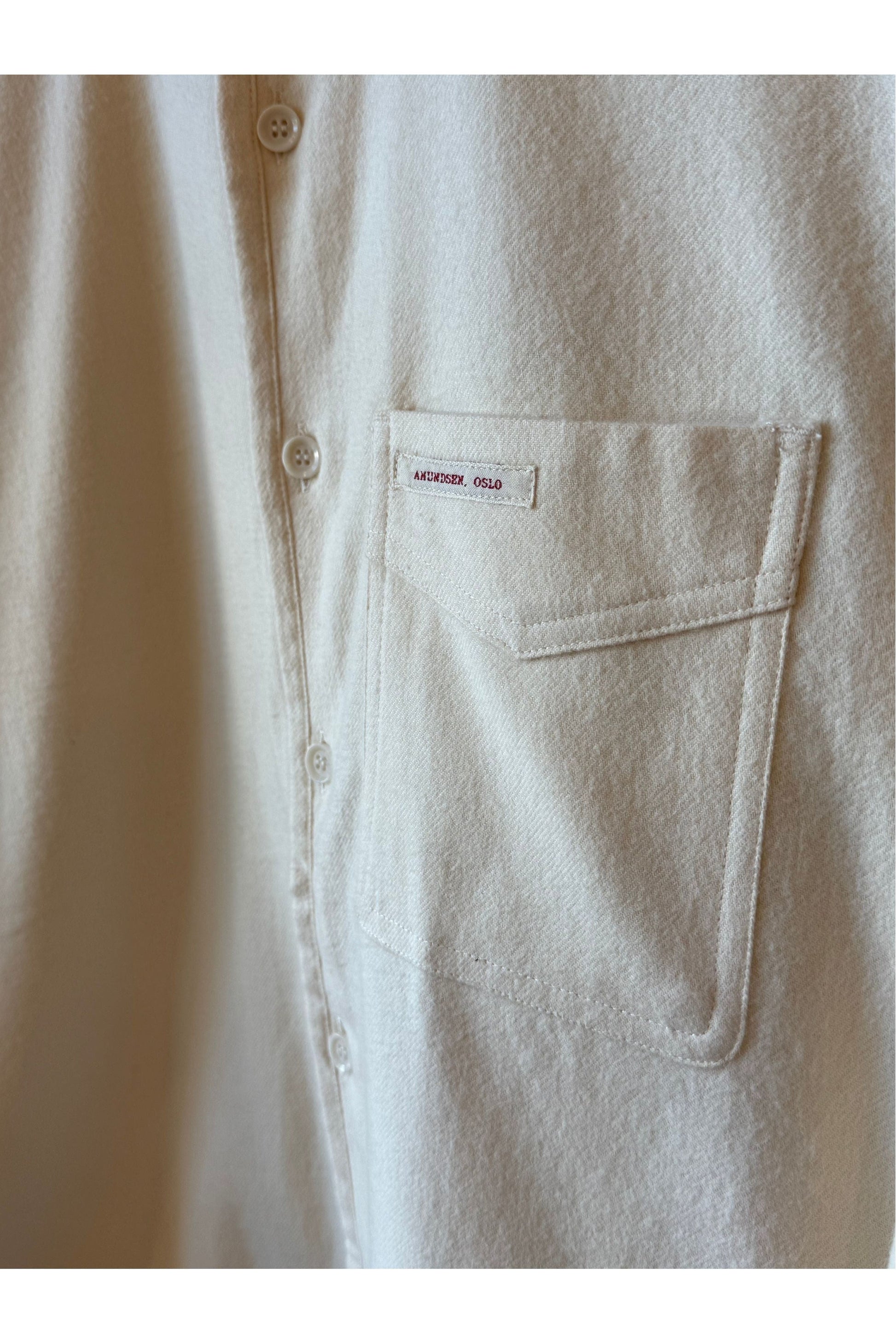 Framheim Men's Flannel Shirt - Oatmeal - DUNE + SALT