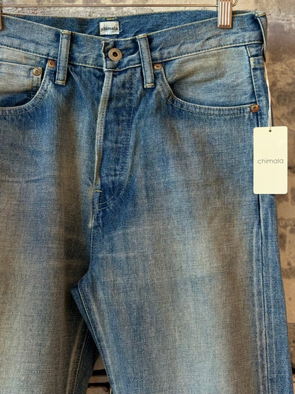 13.5oz Selvedge Denim Used Ankle Cut - Medium Distress - DUNE + SALT