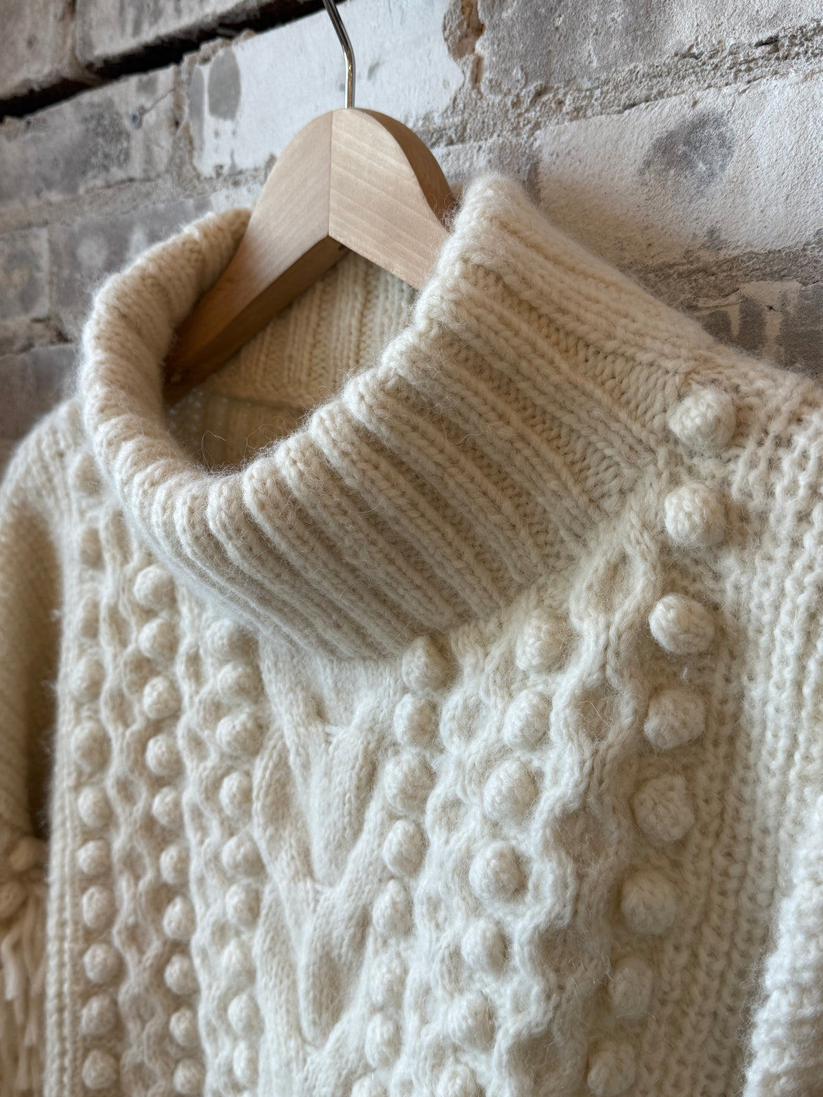 Women's ivory Lyla sweater by ELEVEN SIX, featuring a cozy knit design and classic fit, perfect for casual wear.