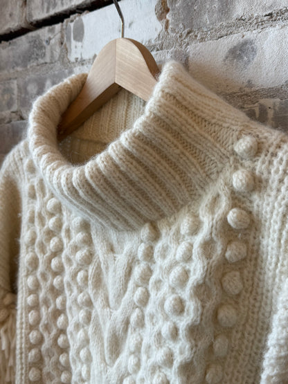 Women's ivory Lyla sweater by ELEVEN SIX, featuring a cozy knit design and classic fit, perfect for casual wear.