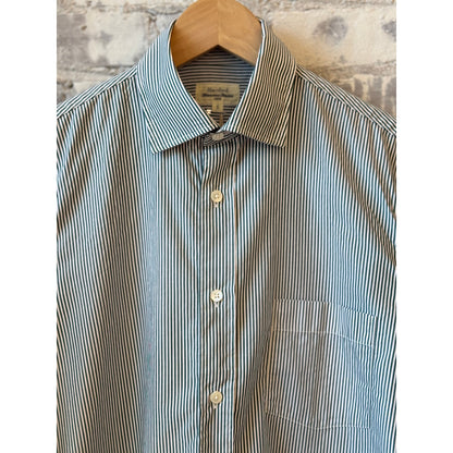 Paul Woven Shirt - Green/White - DUNE + SALT
