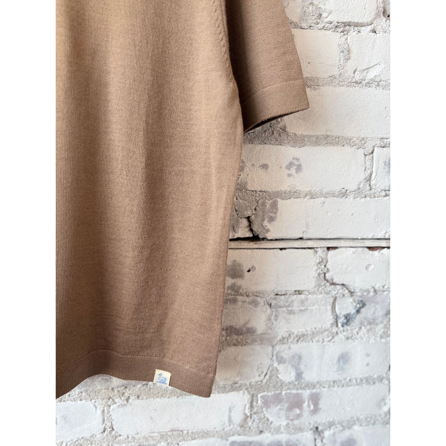Refined Knitted Merino Wool T-Shirt - Shore Sand - DUNE + SALT
