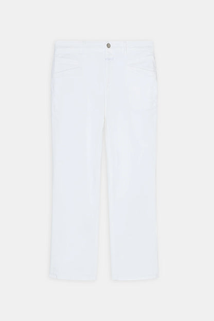 Closed Women's Mira-X Straight Jean – White Dark Gray