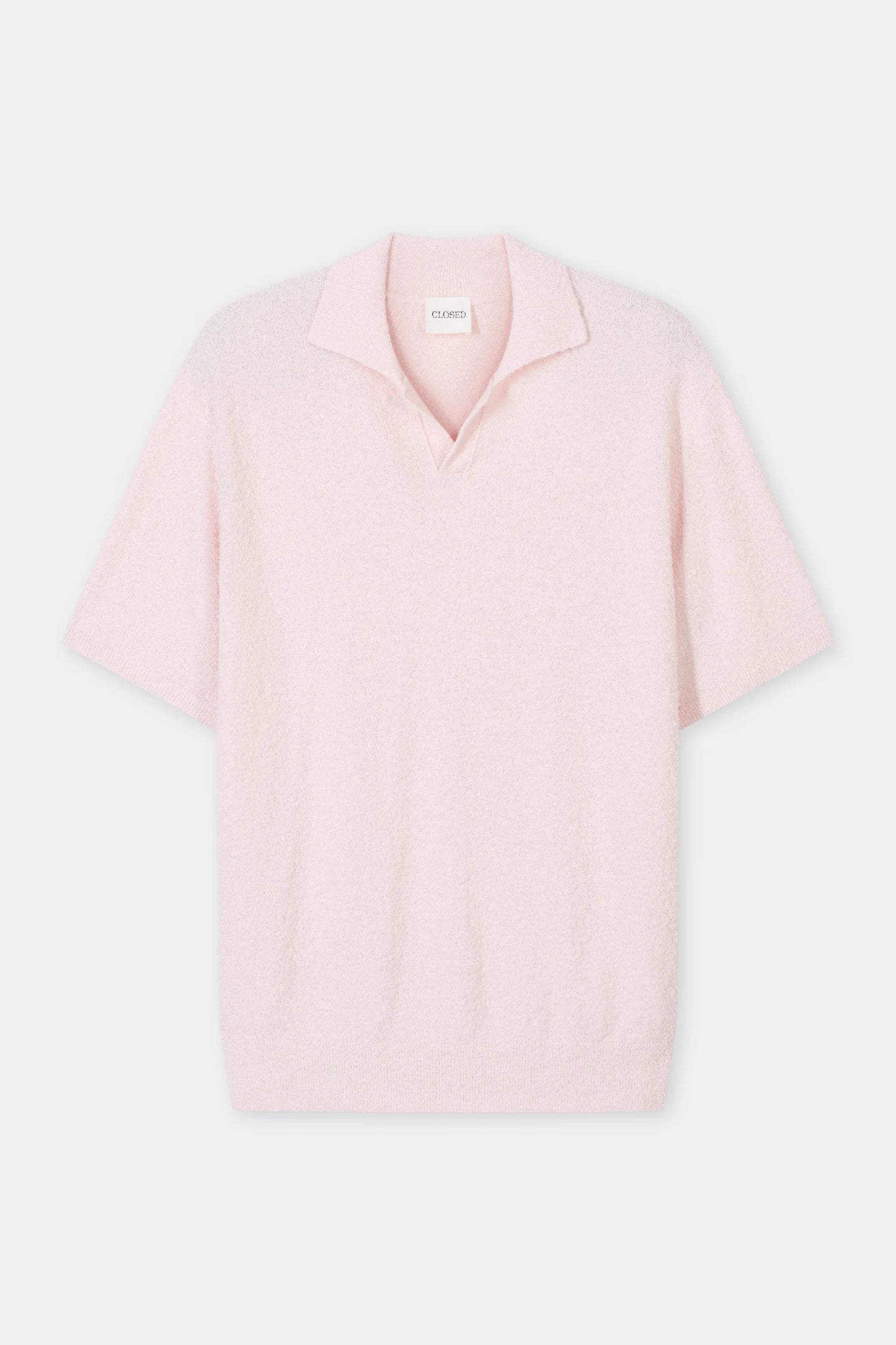 Cotton Knit Polo – Quartz Pink