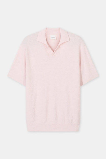 Cotton Knit Polo – Quartz Pink