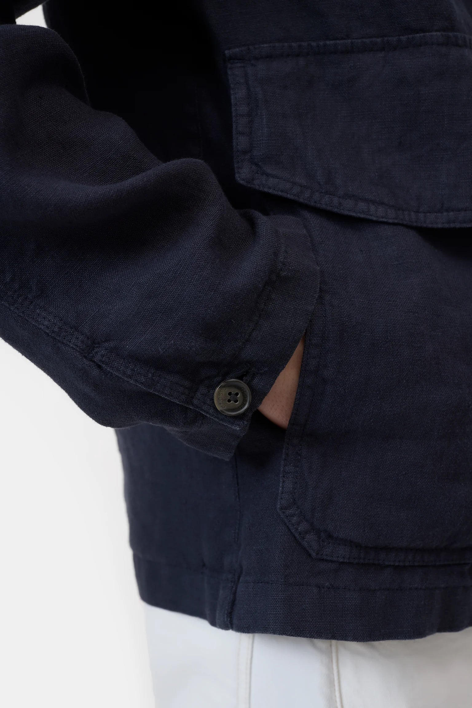 Closed Men's Cargo Jacket - Magma Black Black