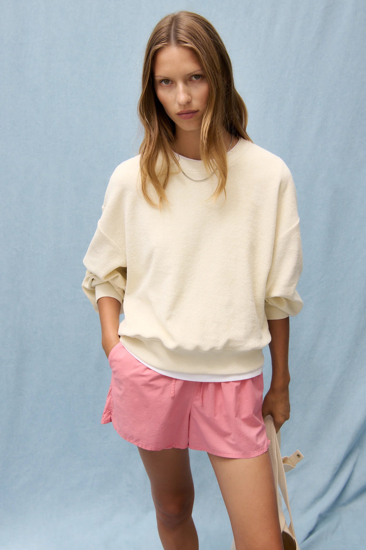 Closed Women's Relaxed Cotton Sweatshirt – Witherit Beige Gray