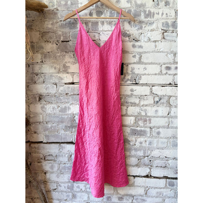 Crinkle Slip Dress - Bubblegum - DUNE + SALT