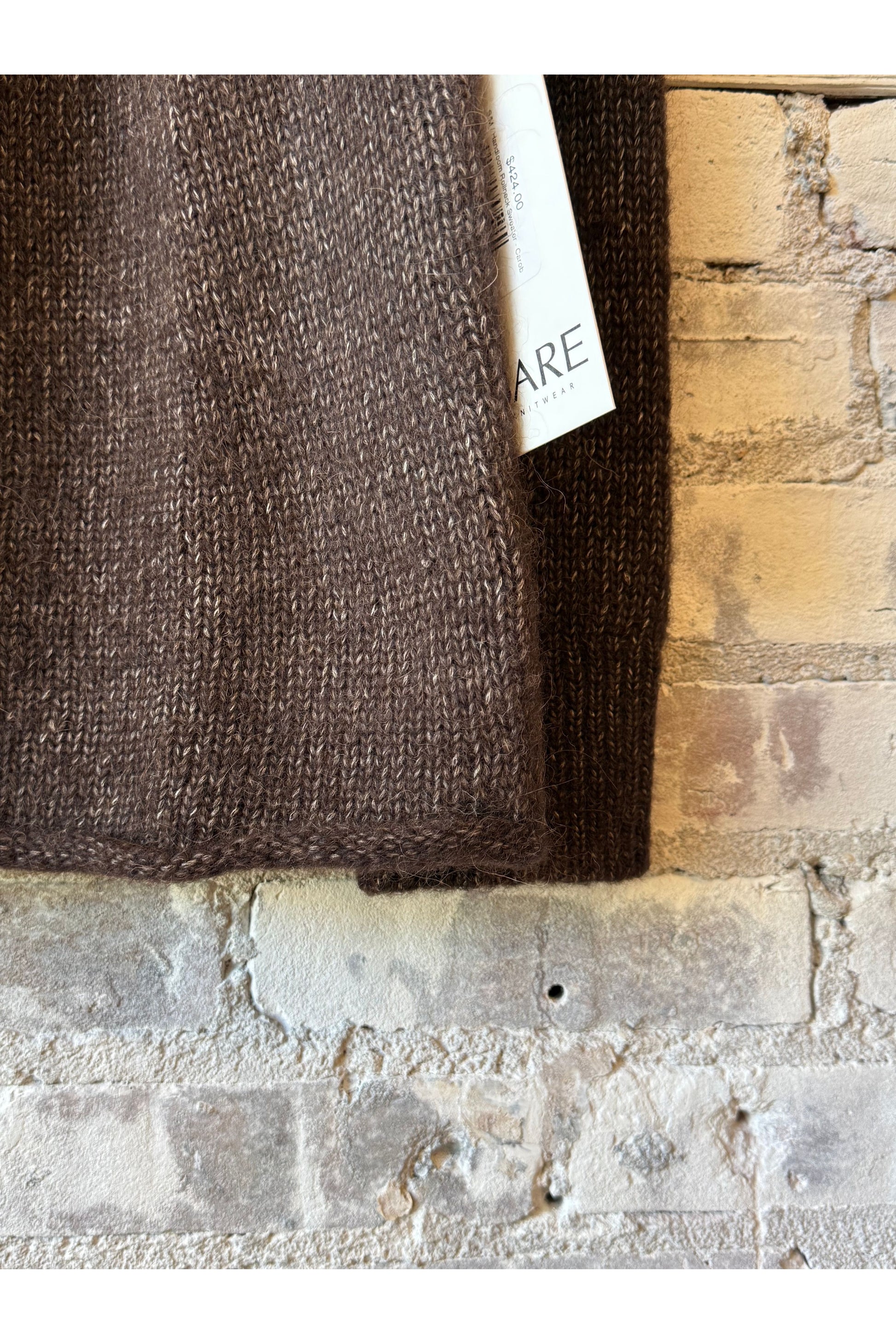 Handloom Rollneck Sweater - Carob - DUNE + SALT