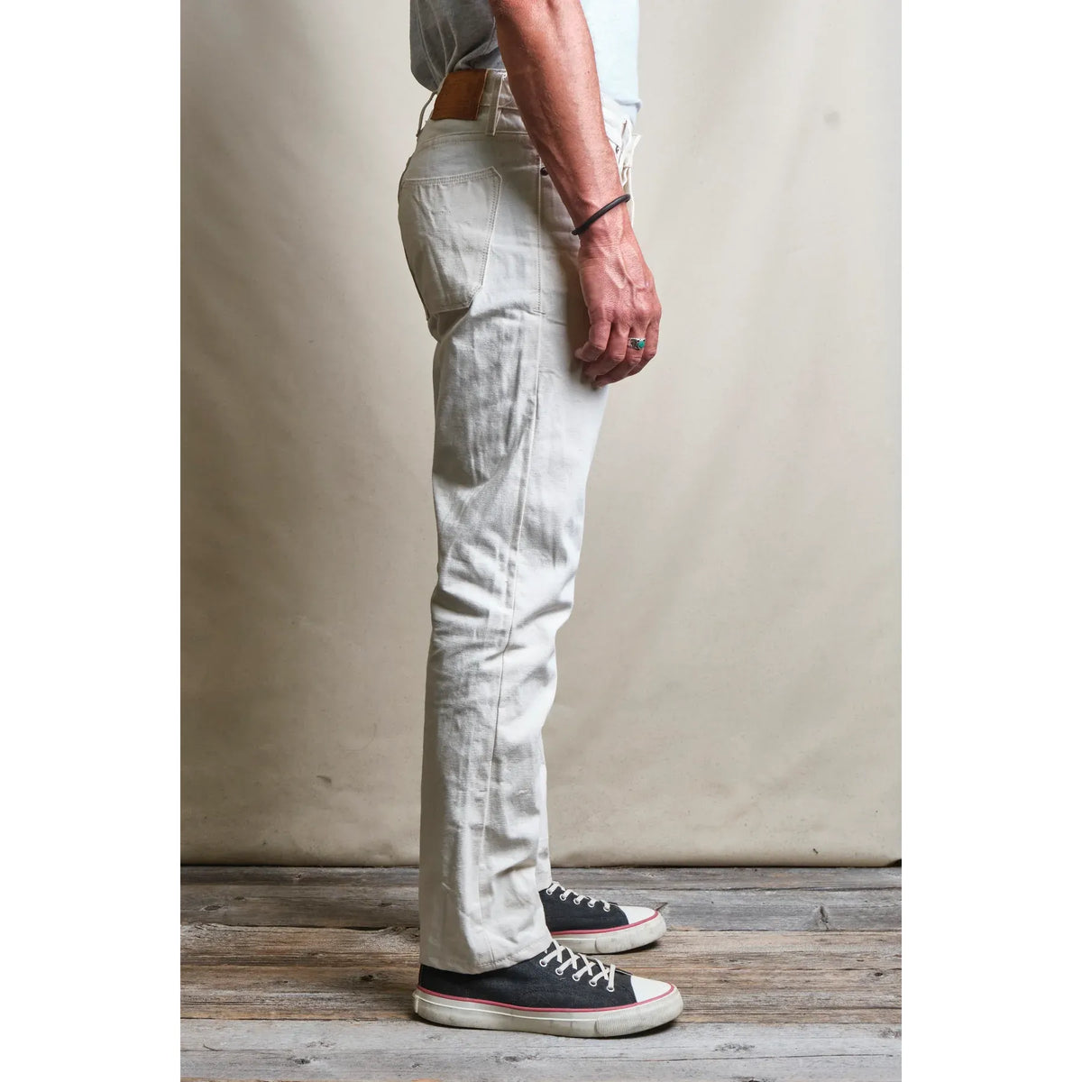 Freenote Cloth Portola Classic Taper 11 Ounce Pant - Natural Rinse Dark Gray