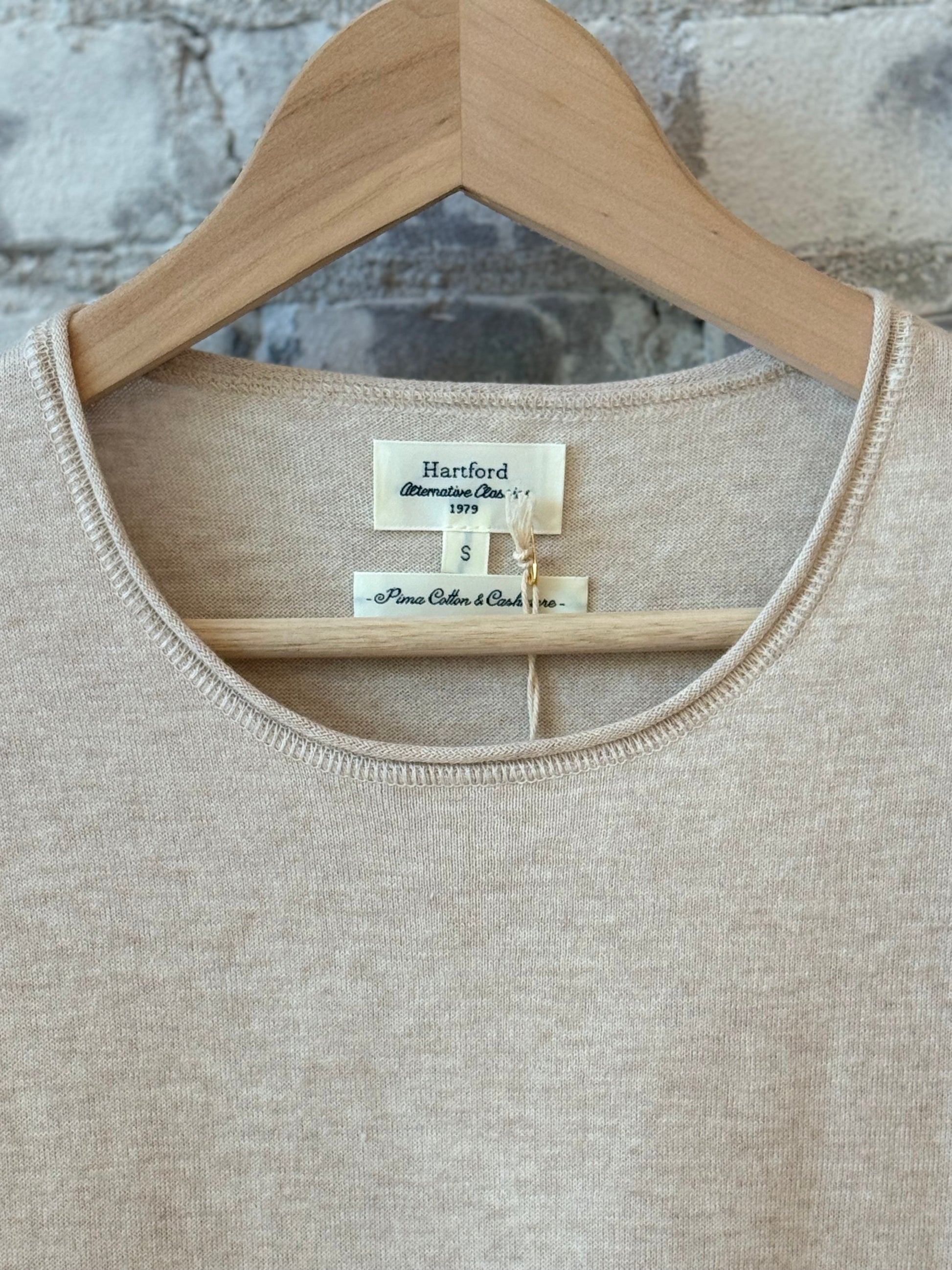 Crew Knitted Pullover - Natural - DUNE + SALT